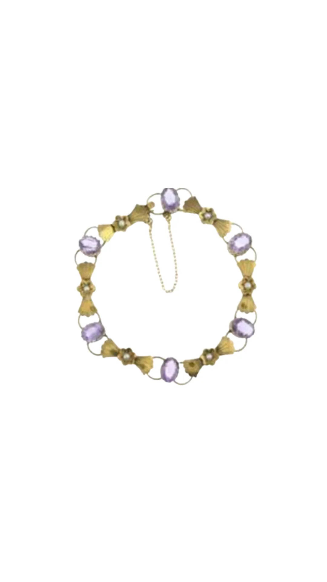 106 Amethyst Pearl Brclt