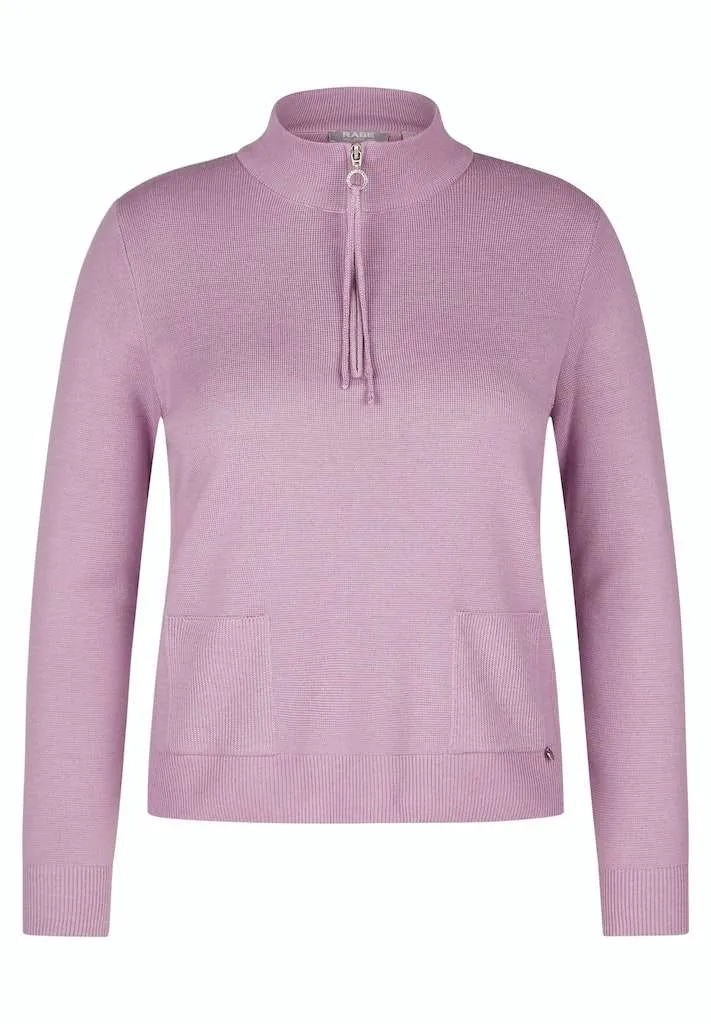 122624- Violet Quarter Zip Sweatshirt