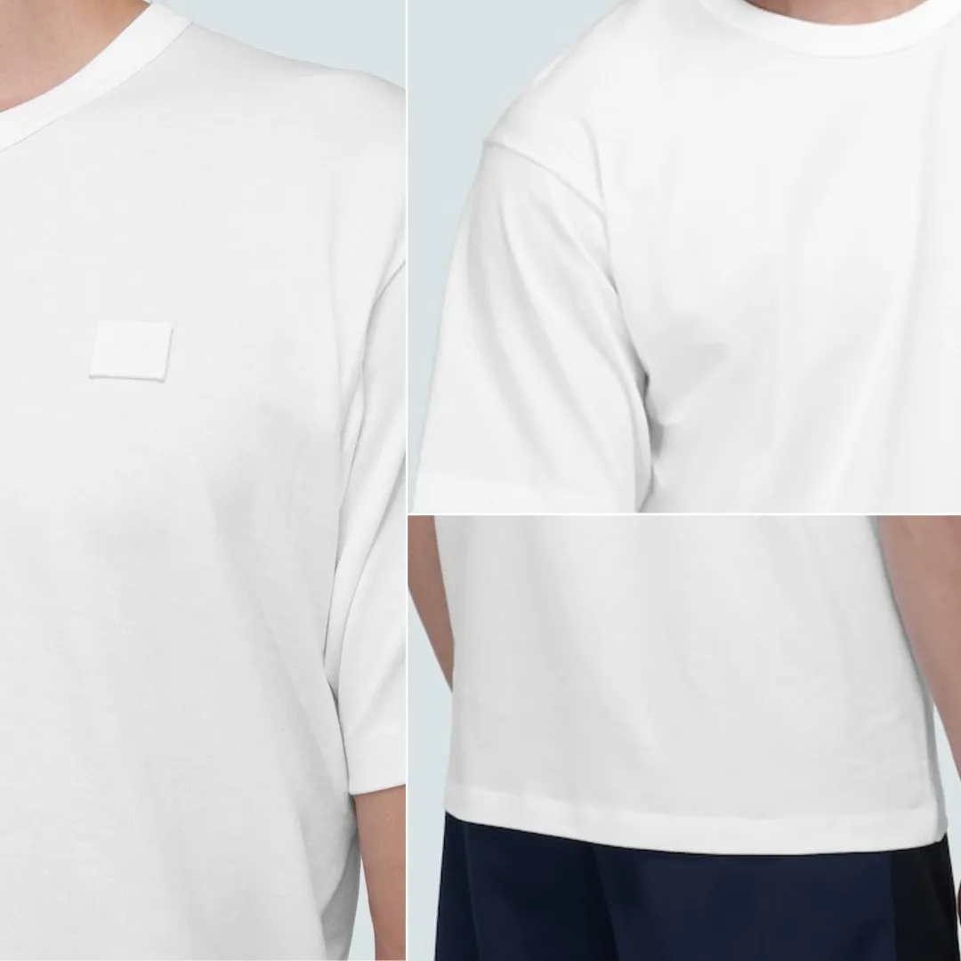 Acne Studios  |Crew Neck Street Style Plain Cotton Short Sleeves Logo