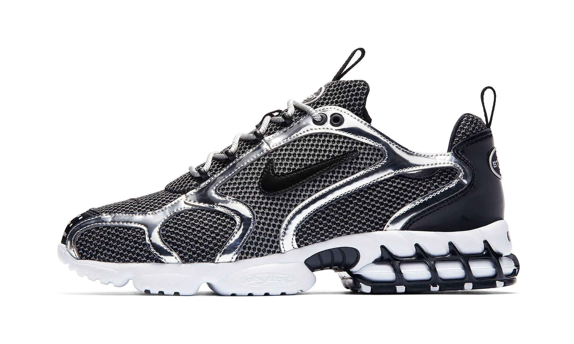 AIR ZOOM SPIRIDON CAGED STUSSY PURE PLATINUM