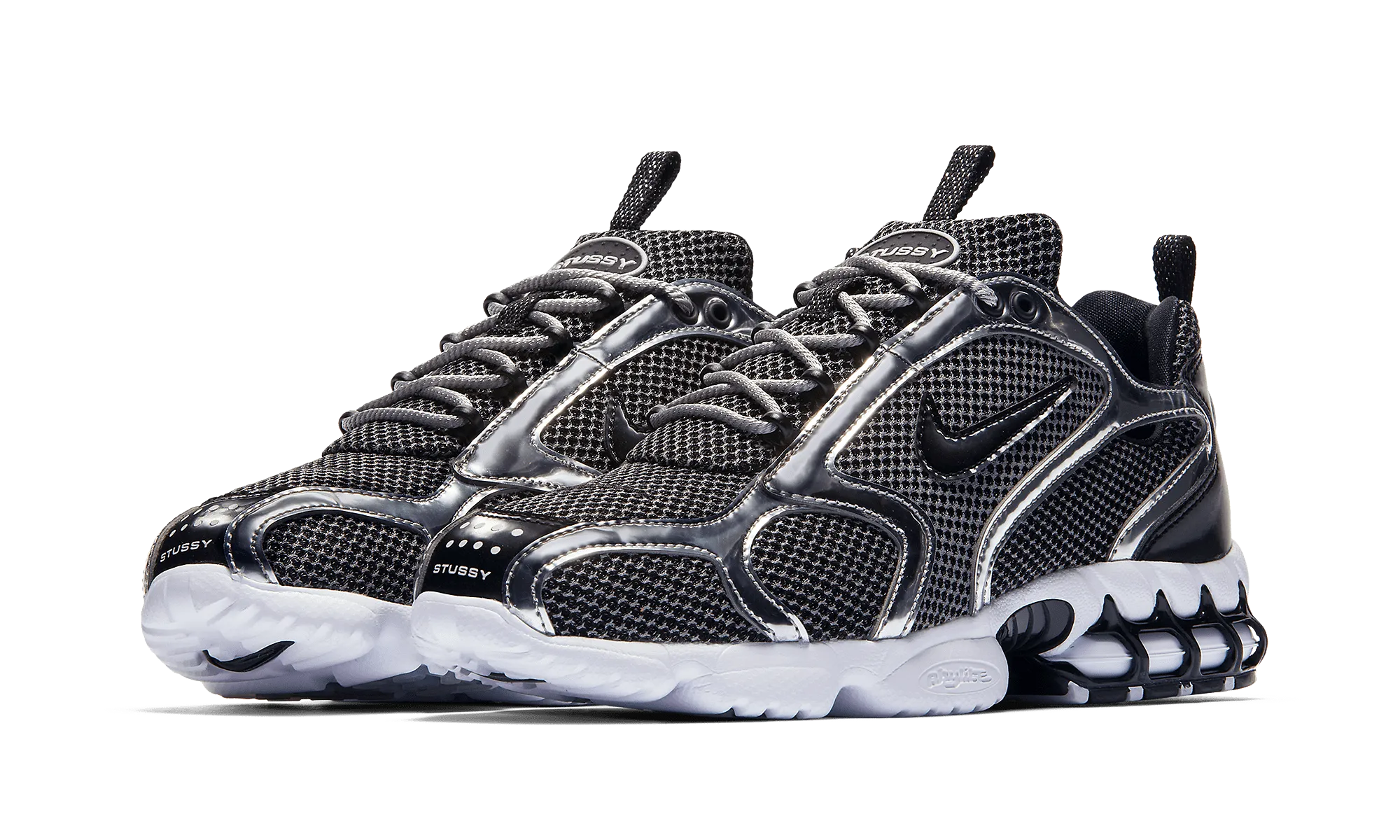 AIR ZOOM SPIRIDON CAGED STUSSY PURE PLATINUM