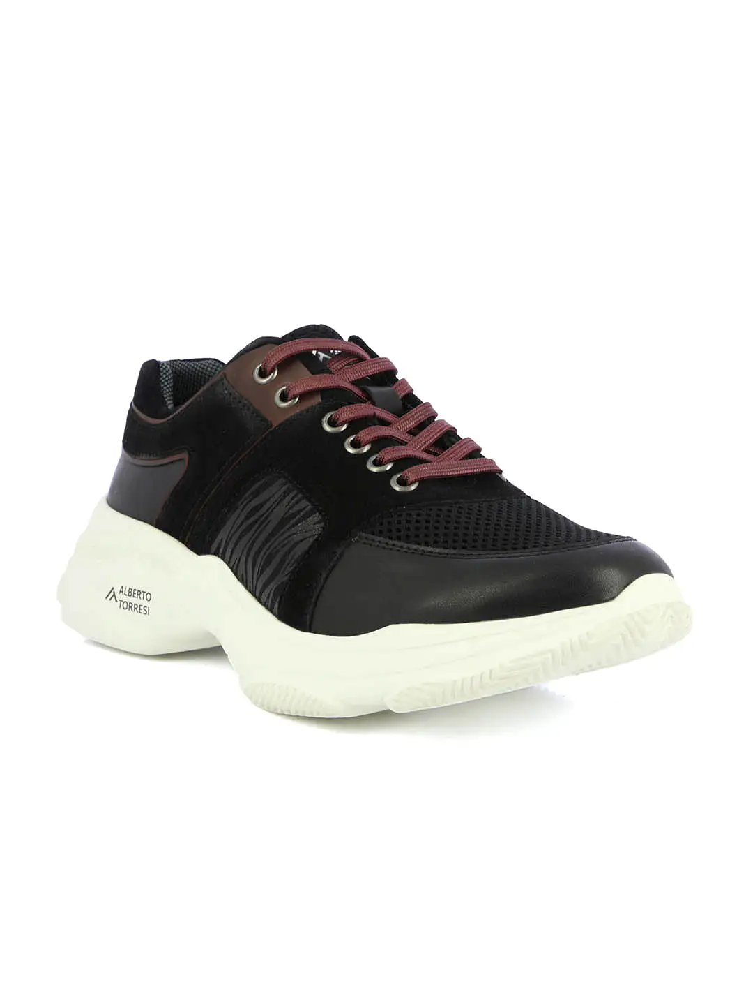 Alberto Torresi Black Laceup Sports Shoes