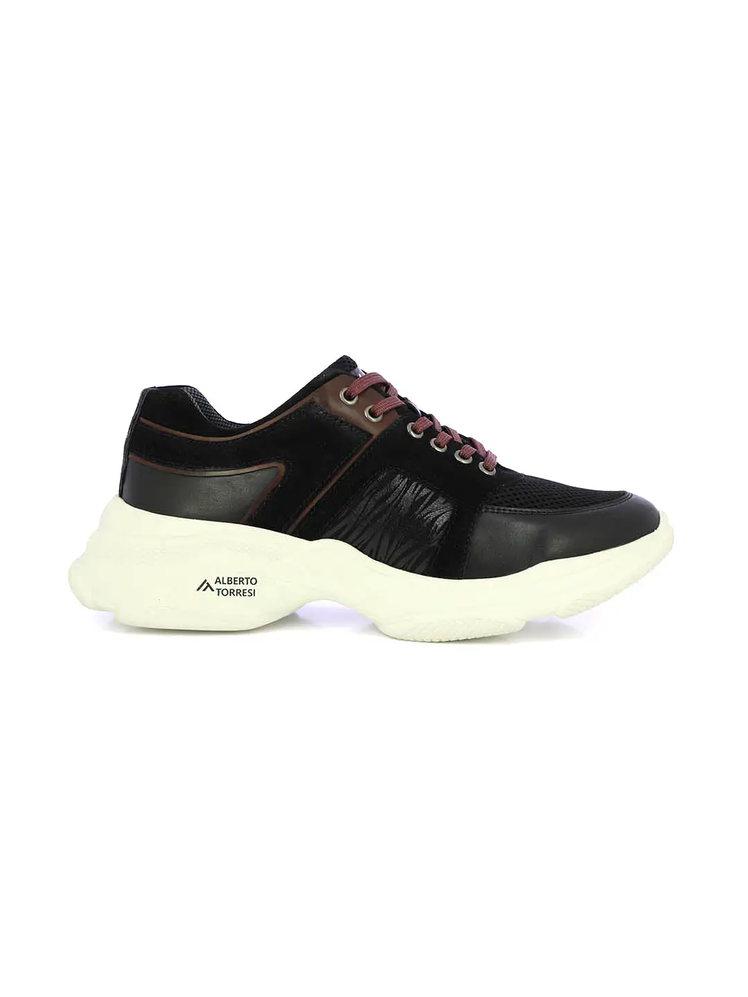 Alberto Torresi Black Laceup Sports Shoes