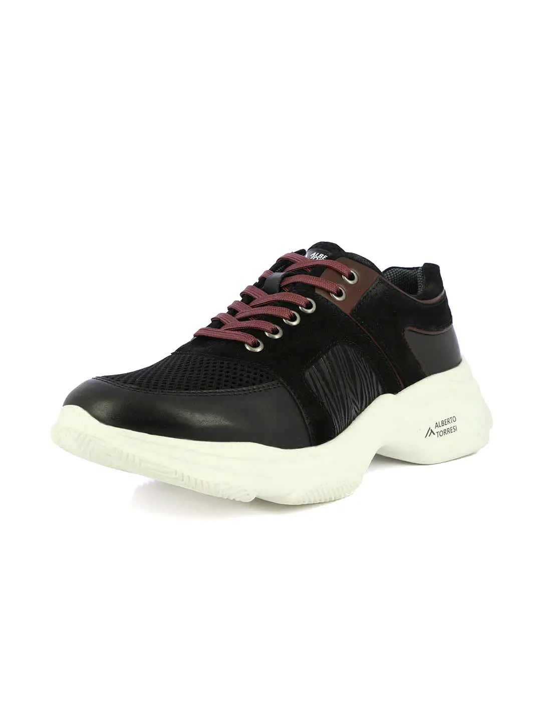 Alberto Torresi Black Laceup Sports Shoes