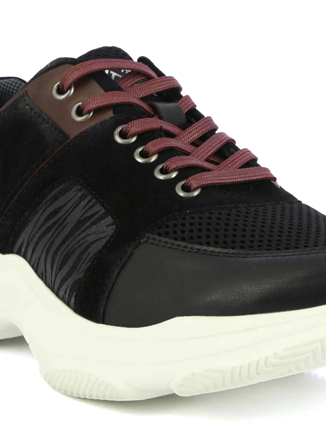 Alberto Torresi Black Laceup Sports Shoes