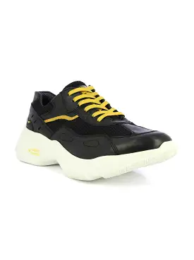 Alberto Torresi Black Laceup Sports Shoes