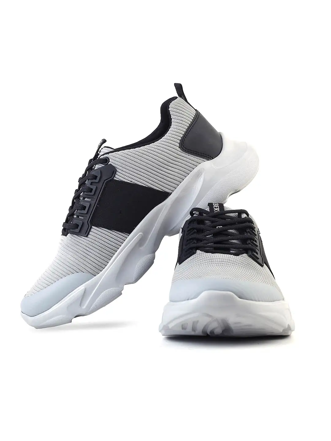 Alberto Torresi Grey Laceup Sports Shoes