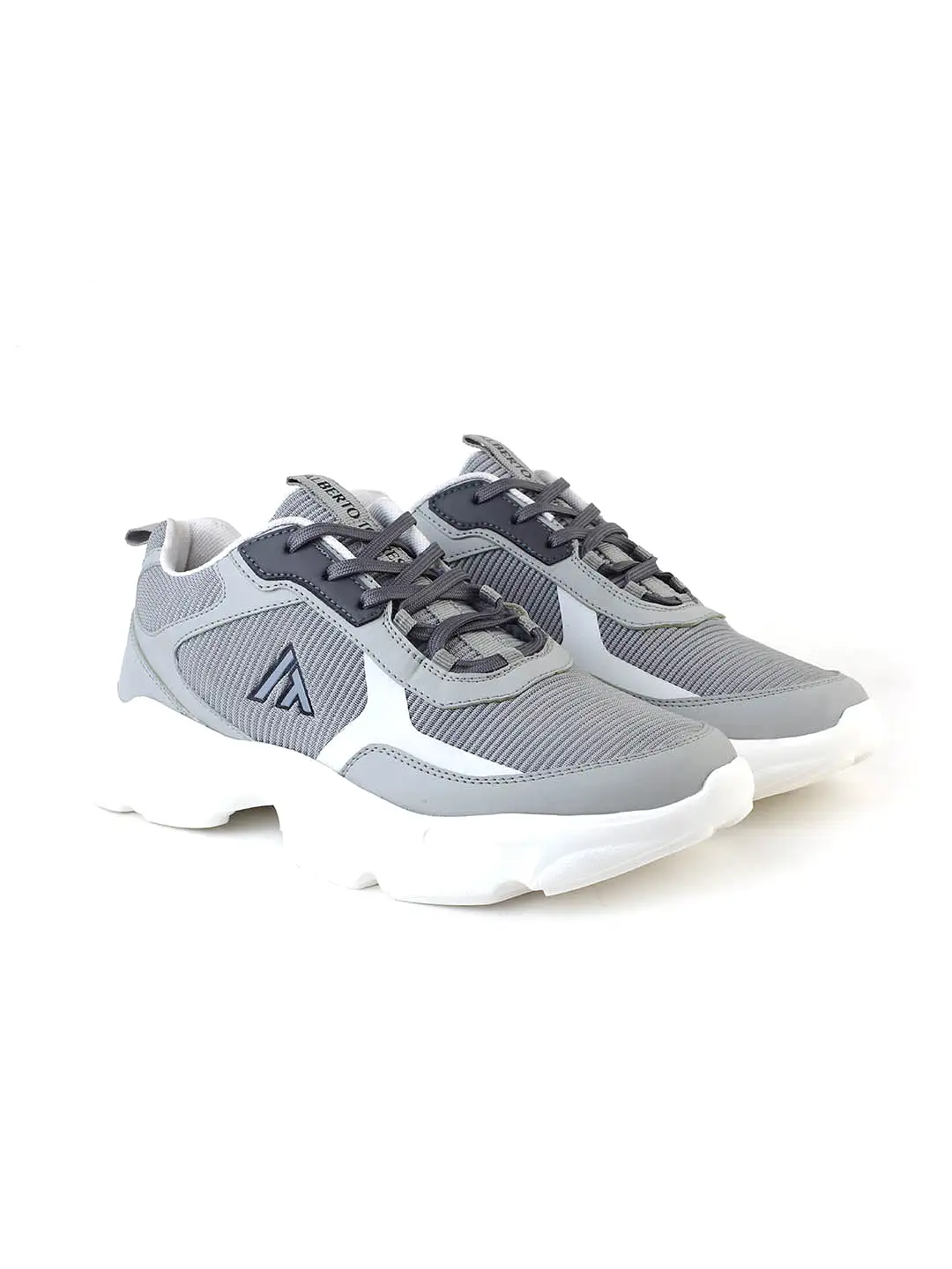 Alberto Torresi Grey Laceup Sports Shoes