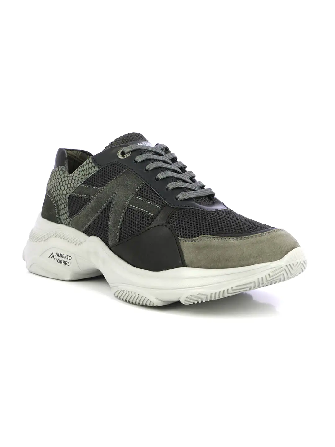 Alberto Torresi Grey Laceup Sports Shoes