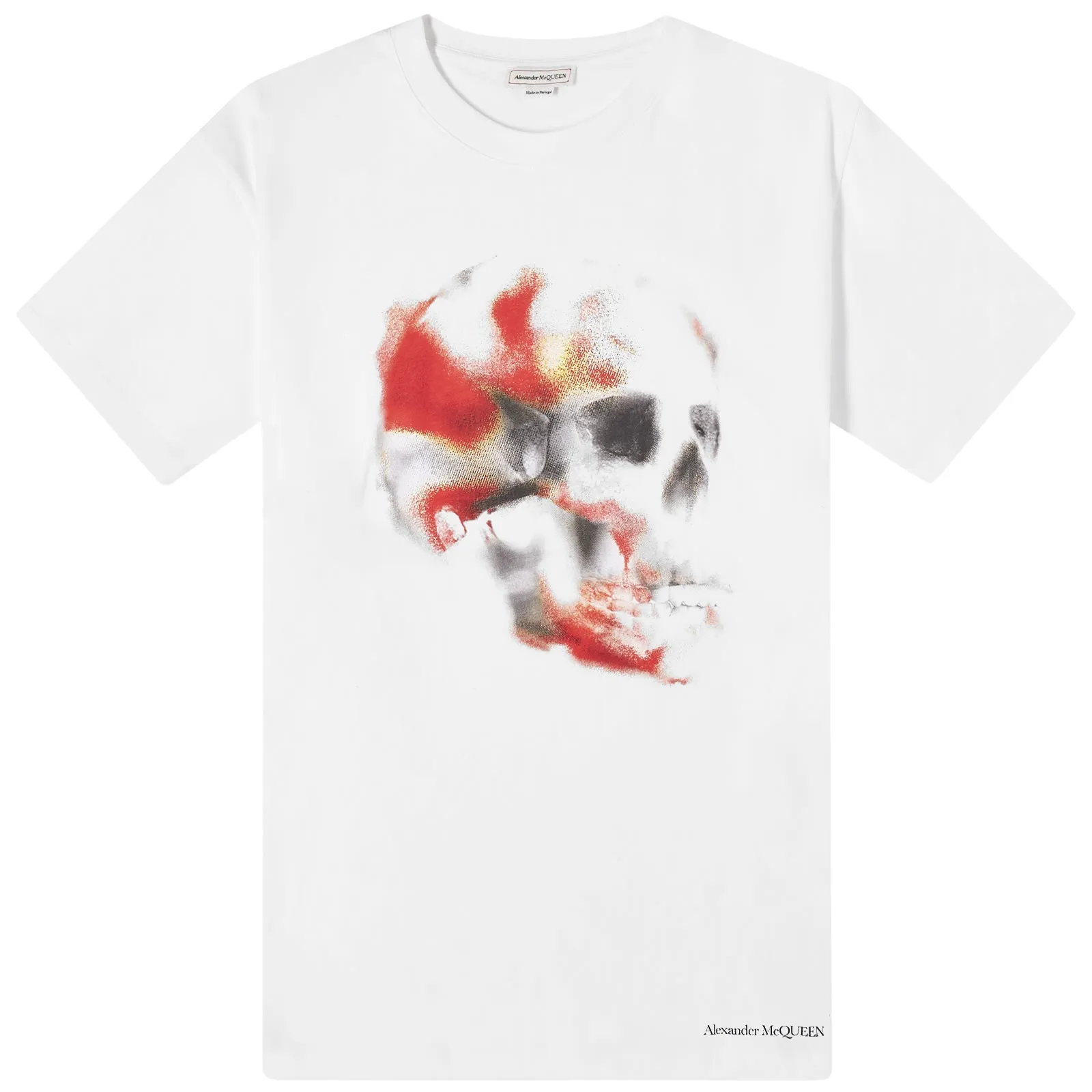 alexander mcqueen  |Crew Neck Unisex Street Style Cotton Short Sleeves Logo