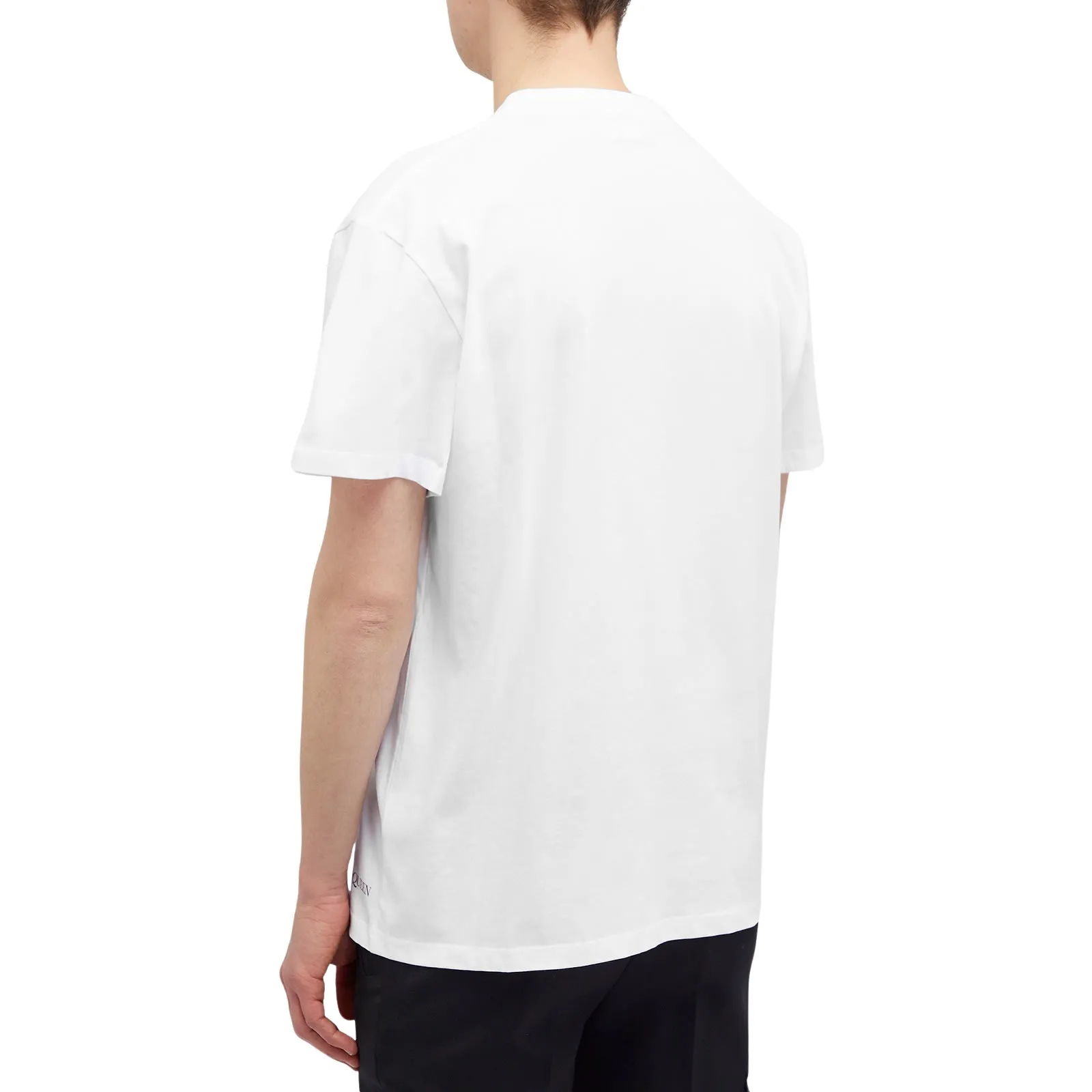 alexander mcqueen  |Crew Neck Unisex Street Style Cotton Short Sleeves Logo