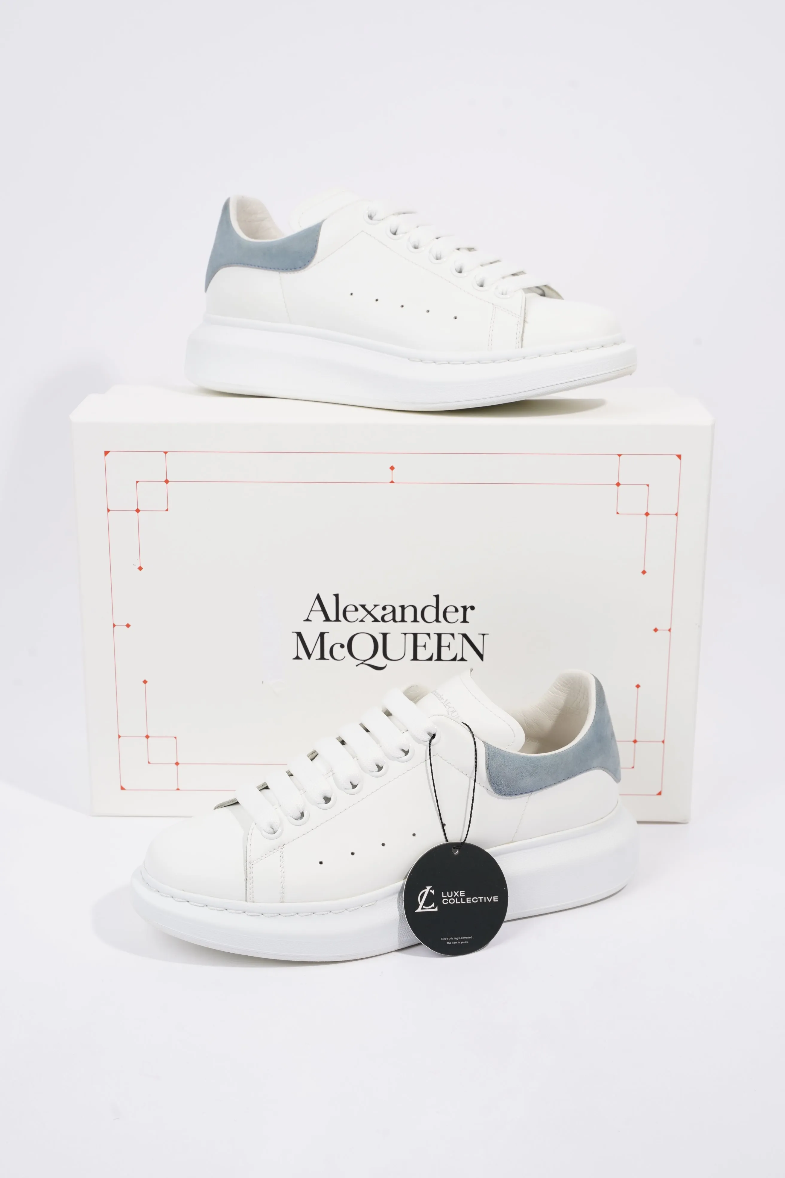 Alexander McQueen Womens Oversized Sneaker Baby Blue Tab EU 40 / UK 7