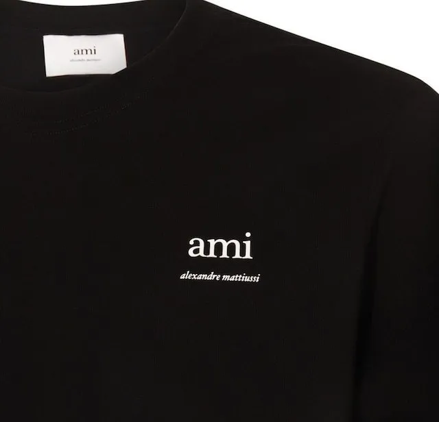 AMI PARIS  |Unisex Plain Cotton Short Sleeves Logo Designers T-Shirts