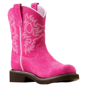 Ariat Girl's Fatbaby Western Boots - Hottest Pink