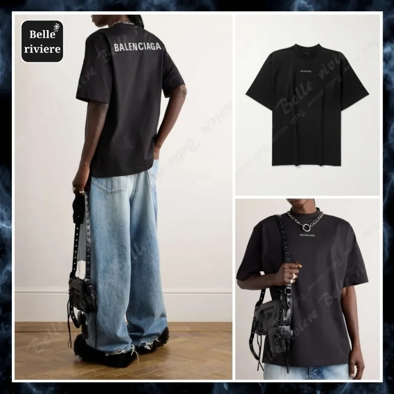 BALENCIAGA  |Street Style Cotton Short Sleeves Luxury T-Shirts