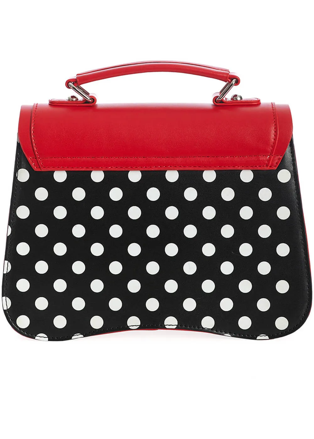 Banned Noelle Bow Polkadot 50's Bag Red