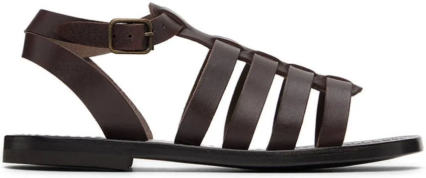 Bonpoint Kids Brown Frama Sandals