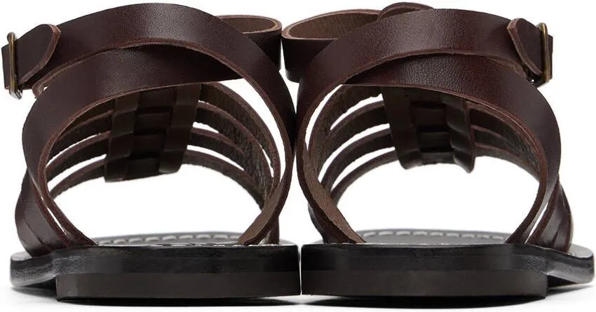 Bonpoint Kids Brown Frama Sandals