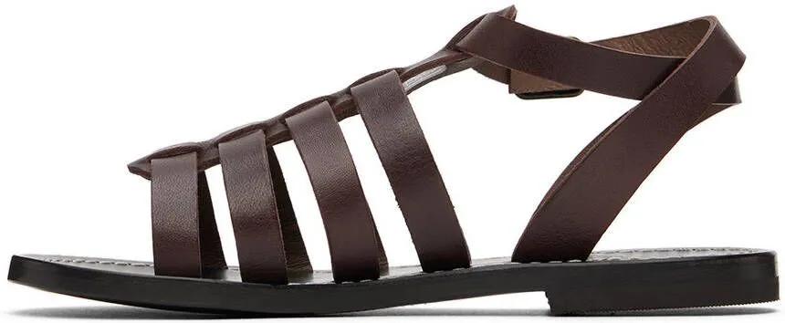 Bonpoint Kids Brown Frama Sandals