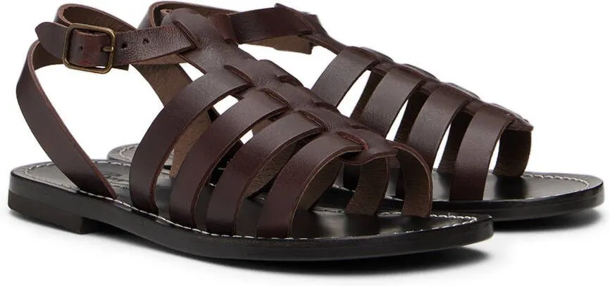 Bonpoint Kids Brown Frama Sandals