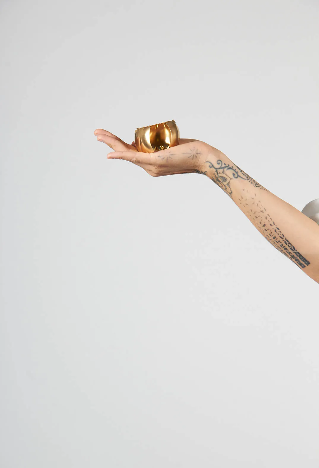 Brass Cuff Bracelet in Gold