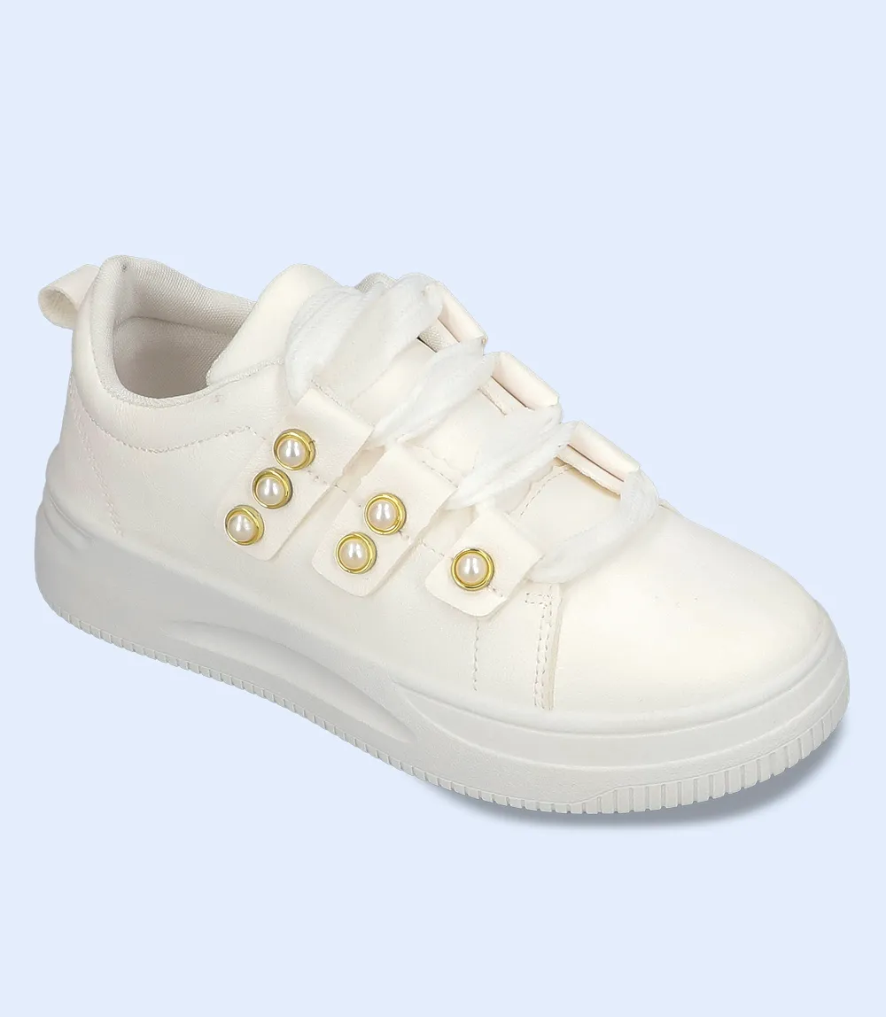 BW8261-WHITE-Women Sports Shoes