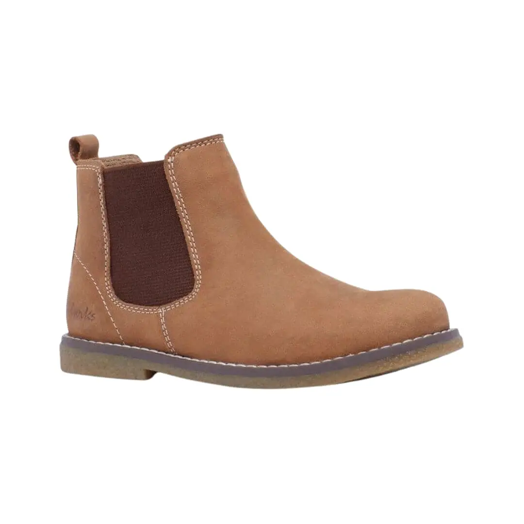 CHELSEA 2 CLARKS - TAN WAXY