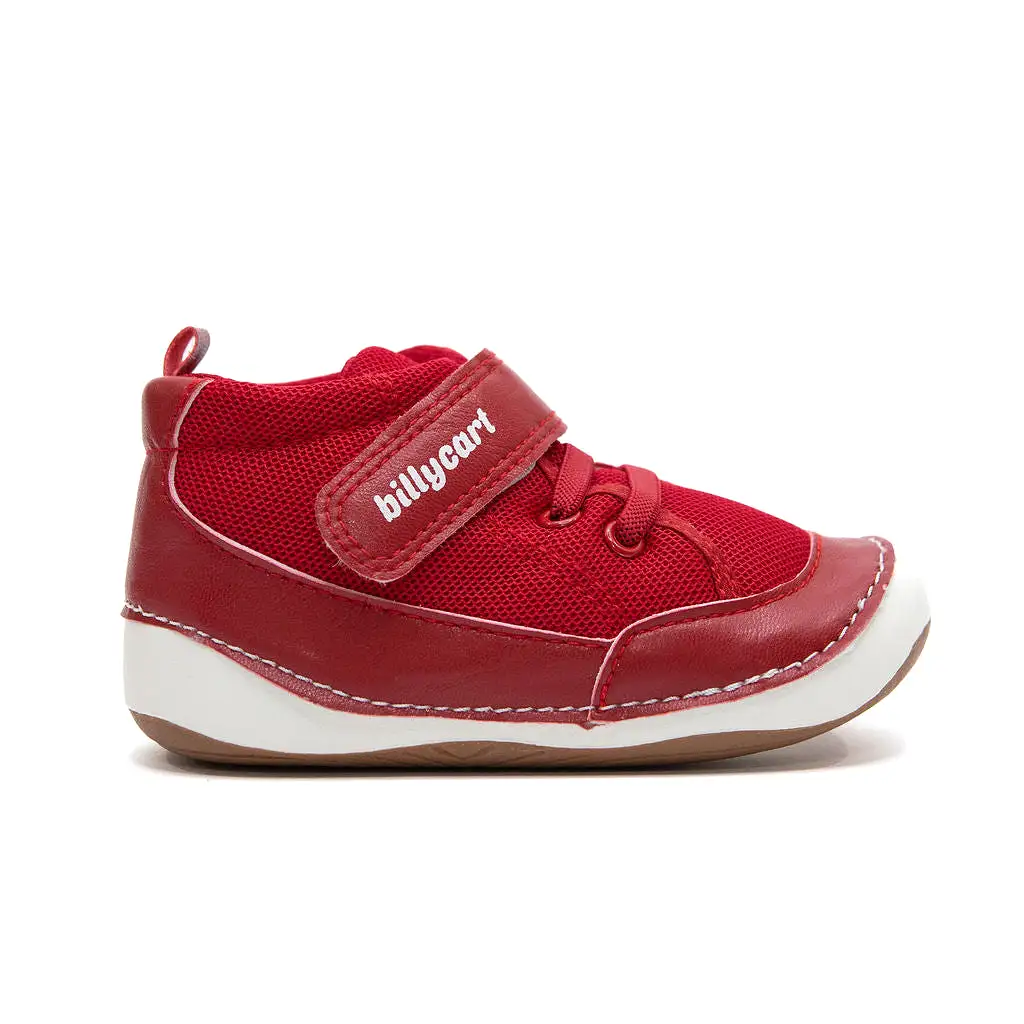 CHICAGO red baby and toddler high-top sneakers