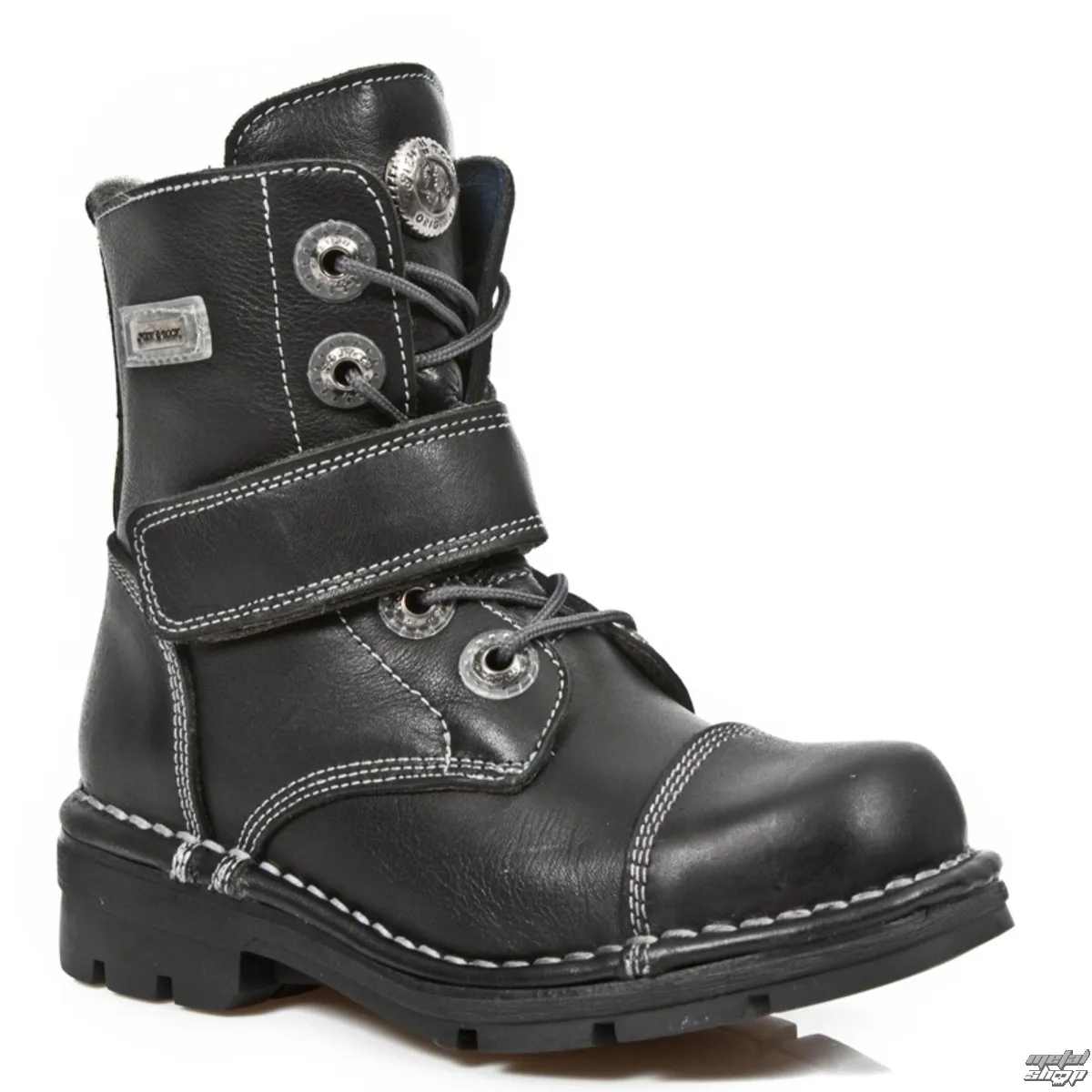 children's shoes NEW ROCK - ITALI ROADSTAR KID NEGRO - M.KID001-S1  -  Metal-shop