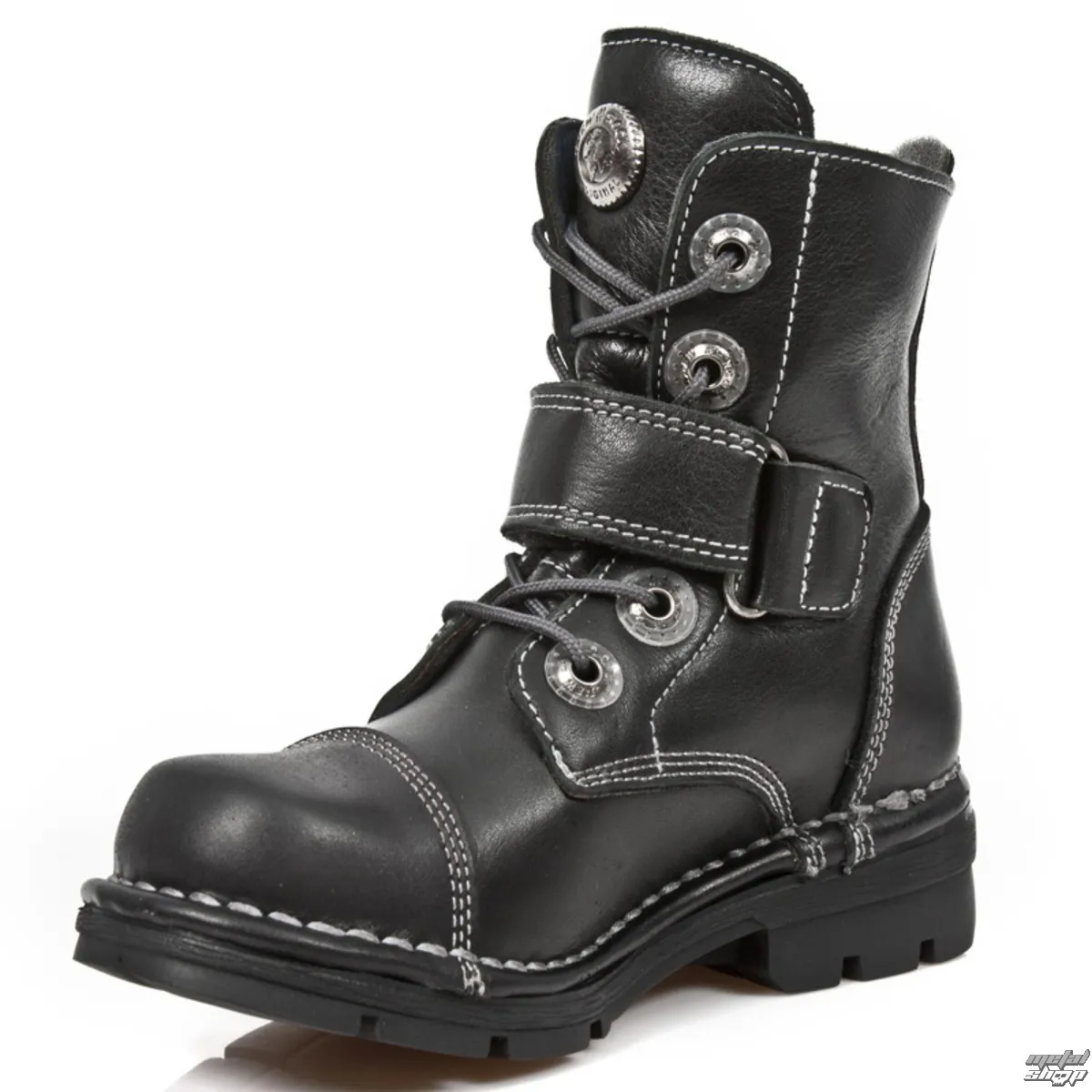 children's shoes NEW ROCK - ITALI ROADSTAR KID NEGRO - M.KID001-S1  -  Metal-shop