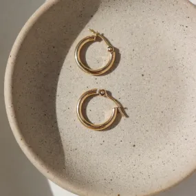 Classic Hoops in 14k Gold