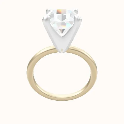 Classic Solitaire Engagement Ring With Classic Four Prong Head