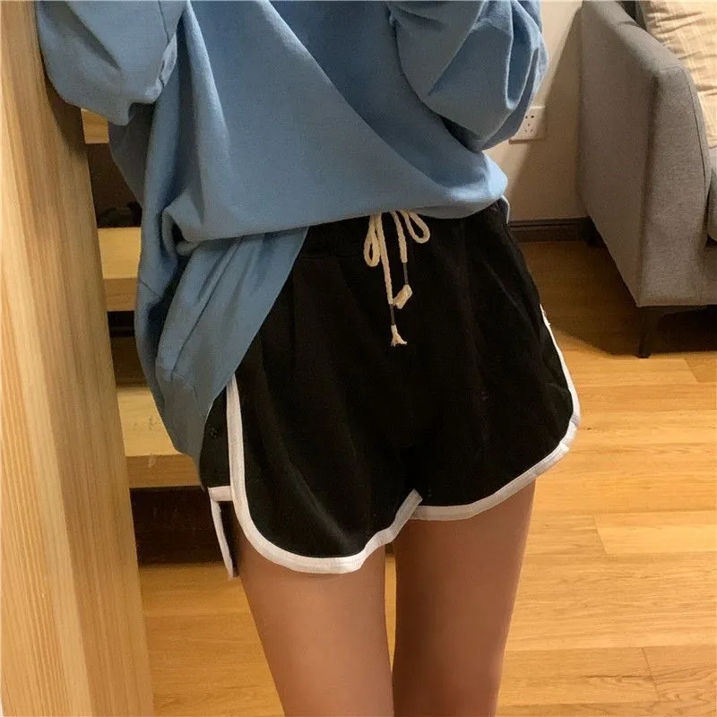 Contrast Trim Shorts SK004