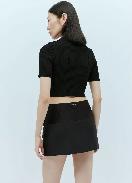 Courreges  |Casual Style Wool Street Style Short Sleeves Formal Style