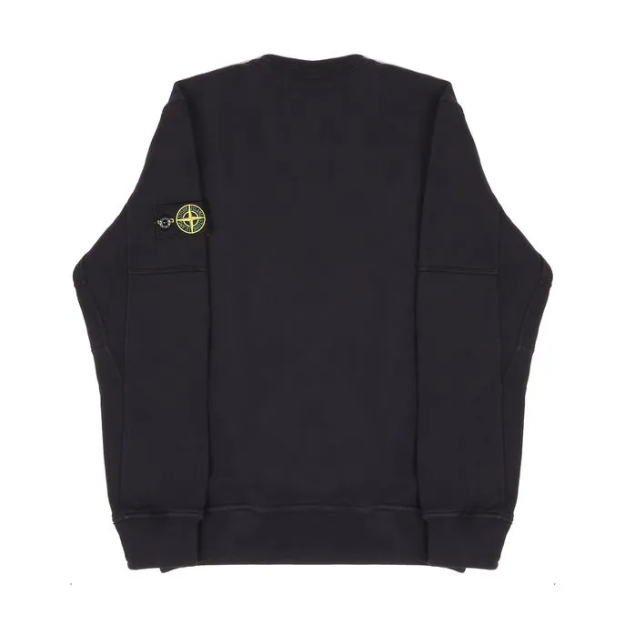 CREW NECK SWEATSHIRT WITH EMBROIDERED LOGO Kids Navy