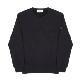 CREW NECK SWEATSHIRT WITH EMBROIDERED LOGO Kids Navy