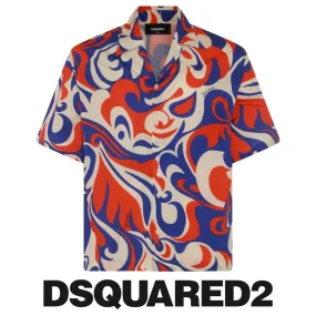 D SQUARED2  |Cotton Short Sleeves Luxury Shirts