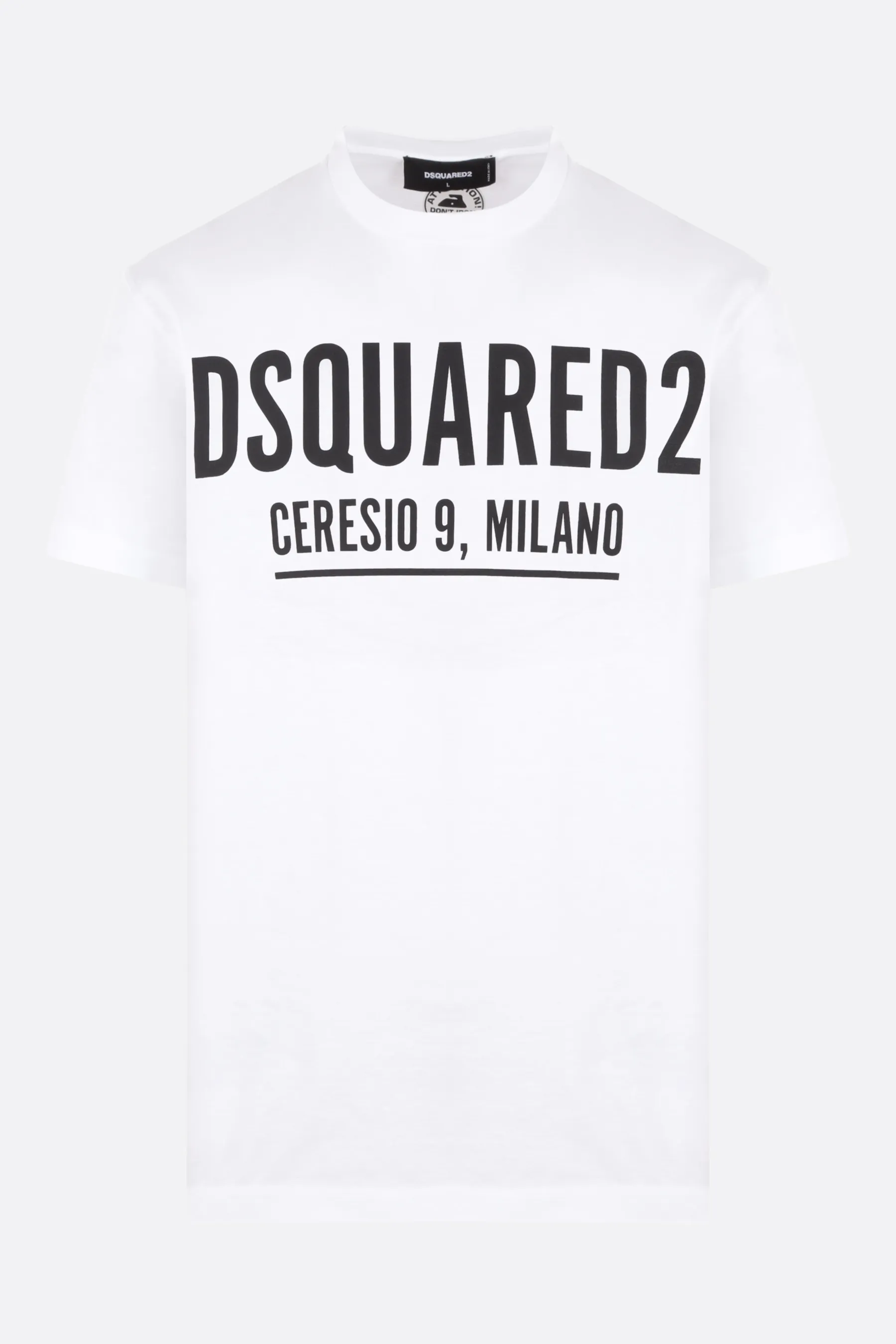 D SQUARED2  |Crew Neck Plain Short Sleeves Logo Luxury Crew Neck T-Shirts