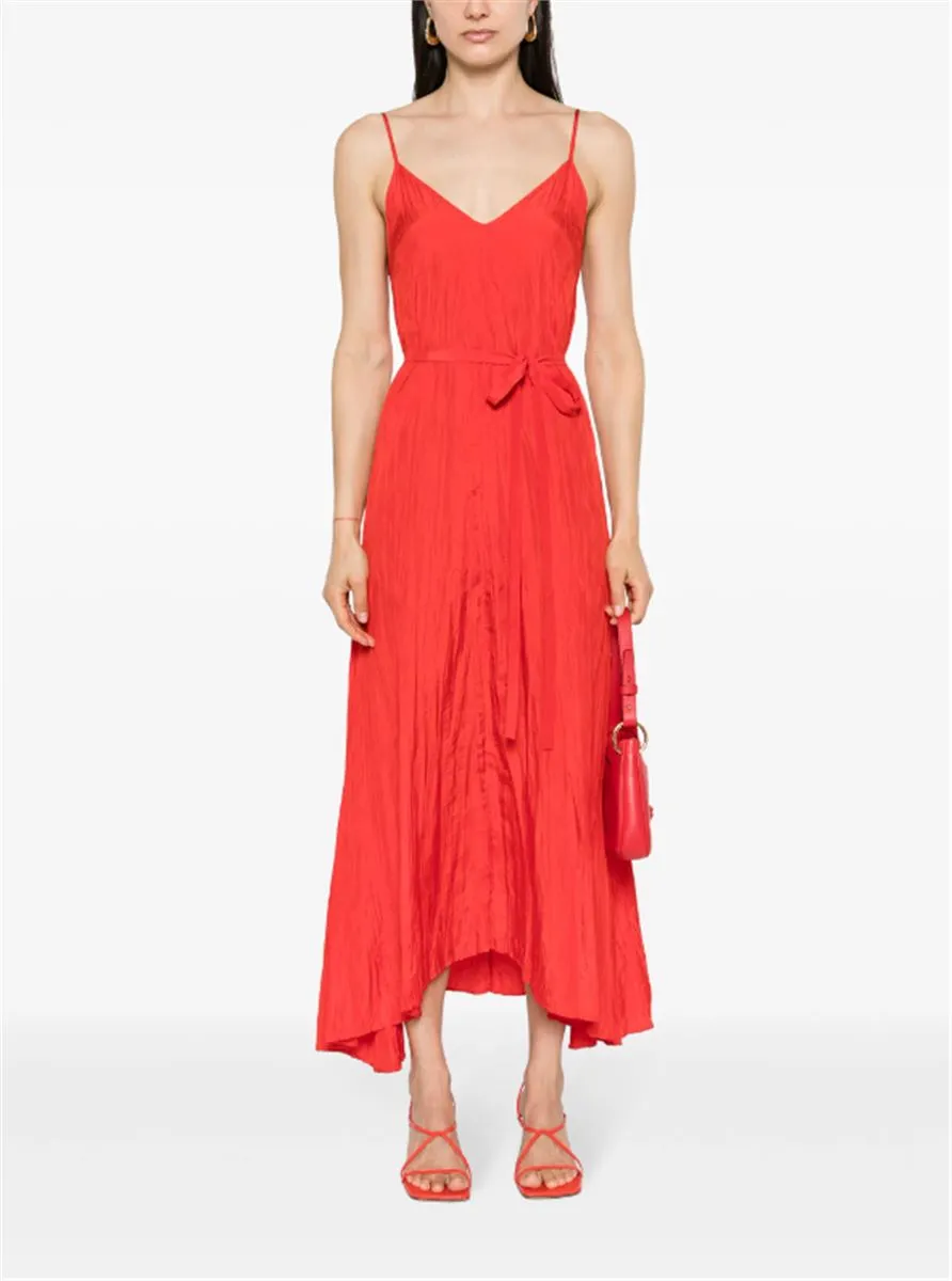 DANIELE CRINKLED-FINISH MAXI DRESS