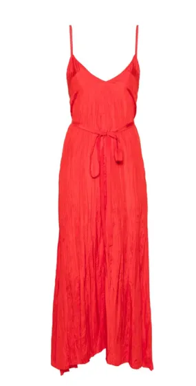 DANIELE CRINKLED-FINISH MAXI DRESS