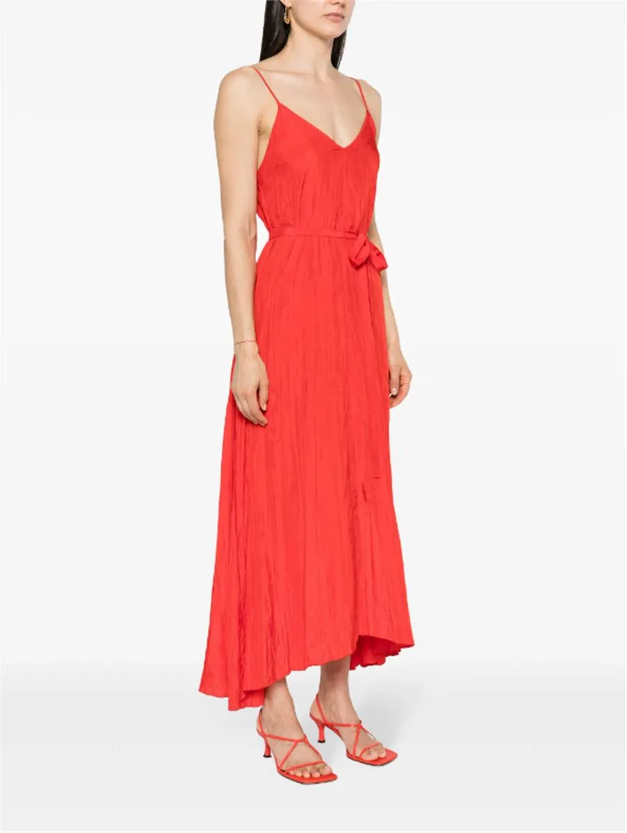 DANIELE CRINKLED-FINISH MAXI DRESS