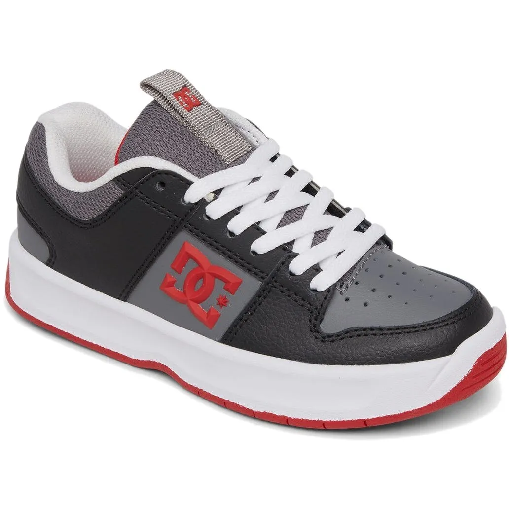 DC Lynx Zero Kids Skate Shoes - Grey Red