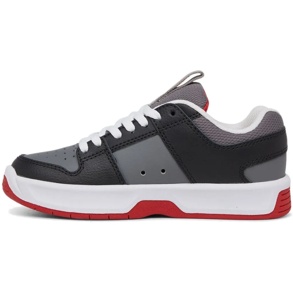 DC Lynx Zero Kids Skate Shoes - Grey Red