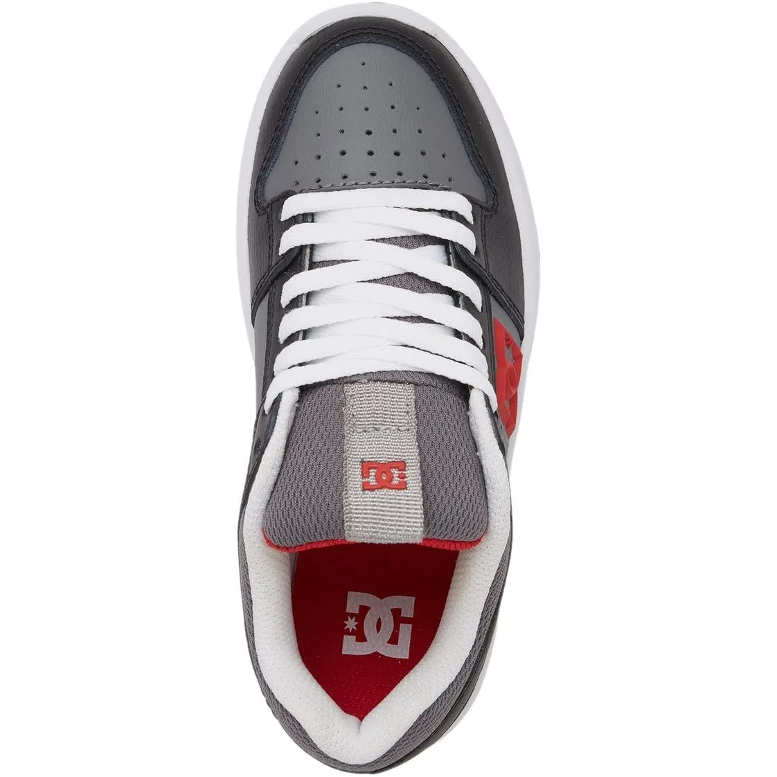 DC Lynx Zero Kids Skate Shoes - Grey Red