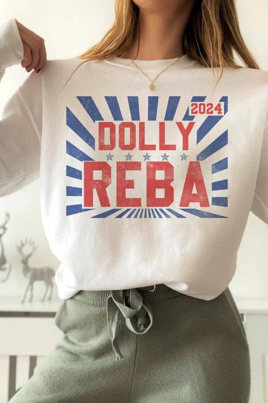 DOLLY REBA 2024 GRAPHIC SWEATSHIRT PLUS SIZE