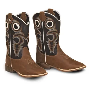 Double Barrel Boy's Trace Boots - Brown