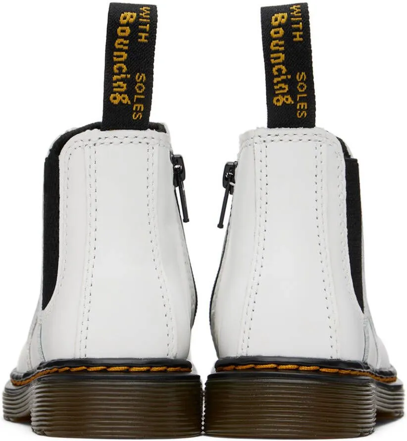 Dr. Martens Kids White 2976 Big Kids Boots