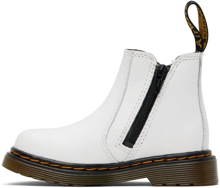 Dr. Martens Kids White 2976 Big Kids Boots