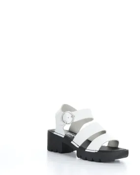 EGLY520FLY Off White Round Toe Sandals