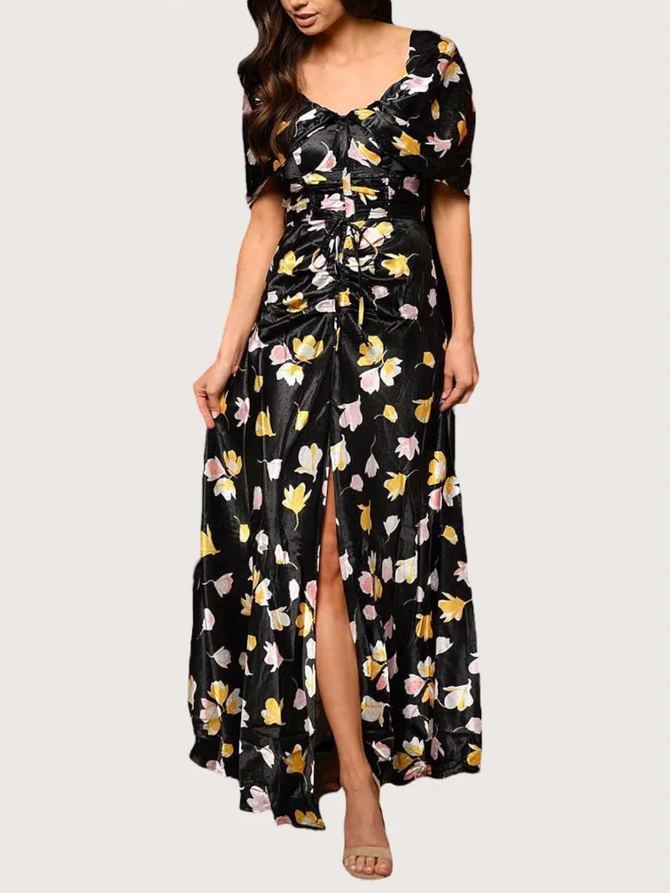 Floral Slit Maxi Dress